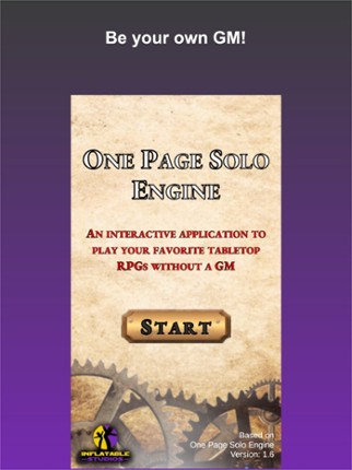 One Page Solo Engine screenshot