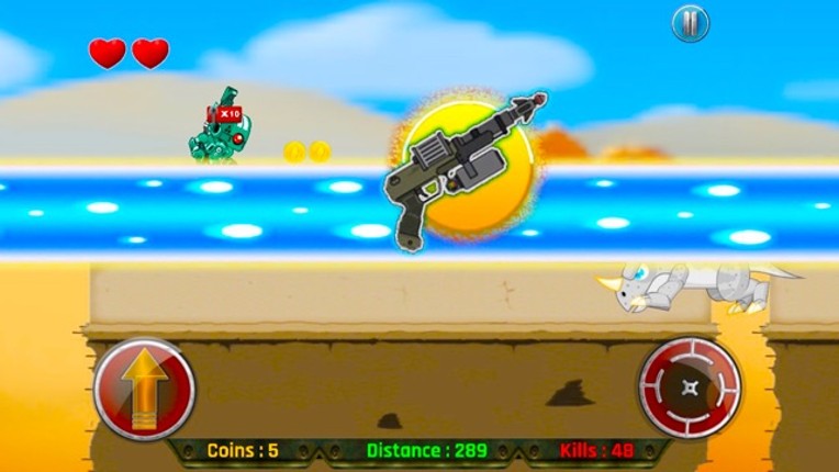 Real Robot Fighting Game 2016 -  Shoot Dinosaur with Robot Gun screenshot