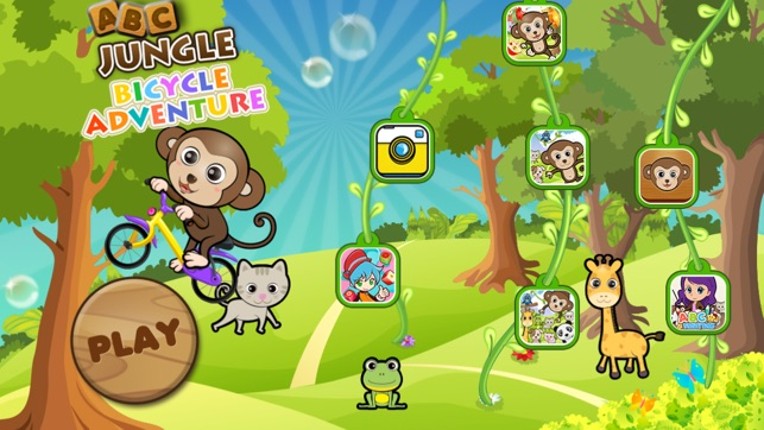 ABC Jungle Bicycle Adventure preschooler eLEARNING app screenshot