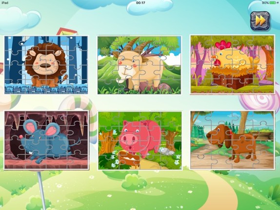 Farm Animal Jigsaw Puzzle For Toddlers And Kid Fun Image