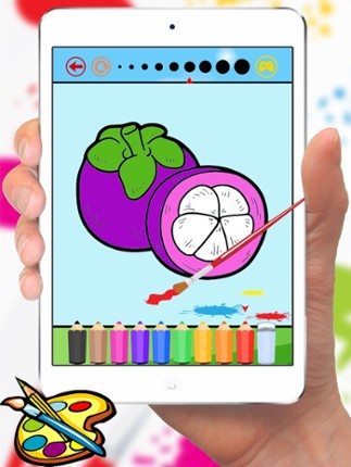 Food Coloring Book for Kids - Fruit Vegetable drawing games Image