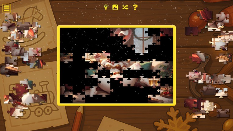 Furry Christmas Temptation – Naughty Jigsaw screenshot