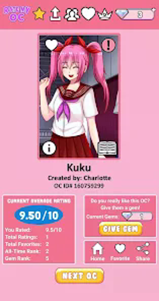 Rate My OC screenshot