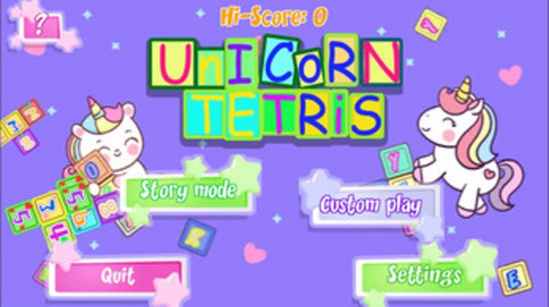 Uncorn Tetris WebGL screenshot