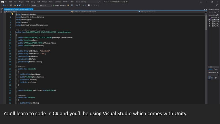 Gamer To Game Developer Series 2 Learn Unity 2D screenshot