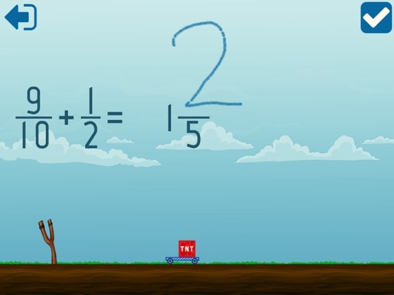 Math Shot Adding Fractions Image