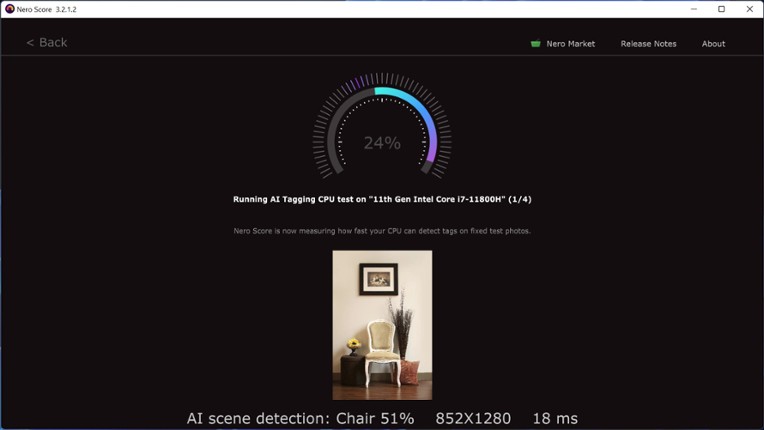 Nero Score - PC benchmark & performance test screenshot