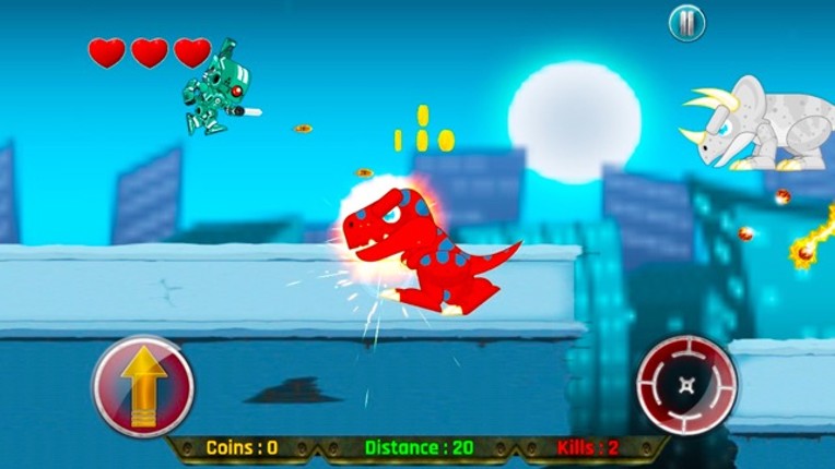 Real Robot Fighting Game 2016 -  Shoot Dinosaur with Robot Gun screenshot