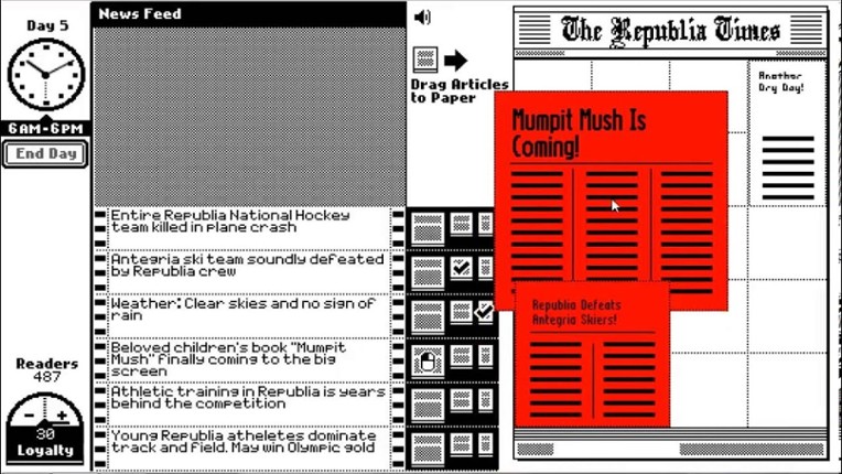 The Republia Times screenshot