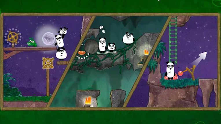 3 Pandas 2 Night Image