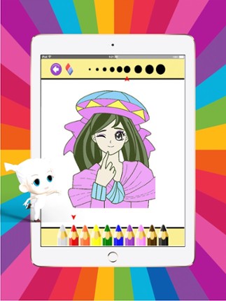 Fairy Princess Coloring Book Album For Kids screenshot