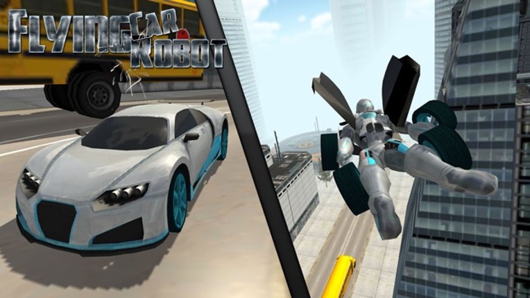 Flying Car Robot Flight Drive Simulator Game 2017 screenshot