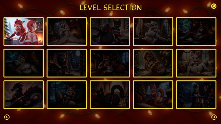 Furry Christmas Temptation – Naughty Jigsaw screenshot