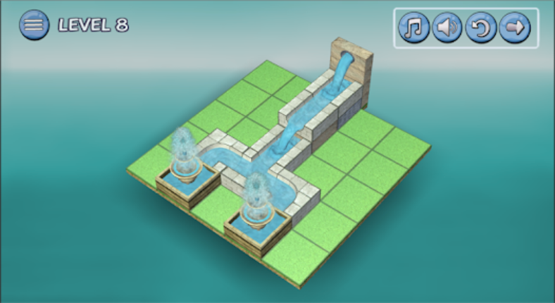 Flow Water Fountain 3D Puzzle Image