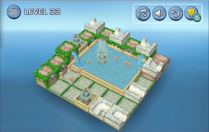 Flow Water Fountain 3D Puzzle screenshot