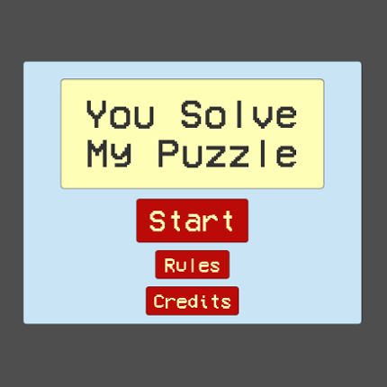 You Solve My Puzzle Game Cover