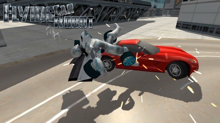Flying Car Robot Flight Drive Simulator Game 2017 screenshot