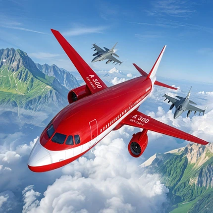 City Airplane Flight Games 3D Image