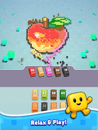 Pixel Drop: Bus Puzzle Image
