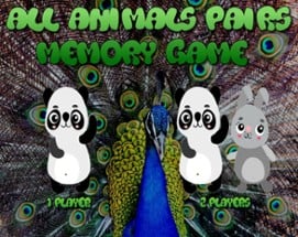 All Animals Pairs Memory Game Image