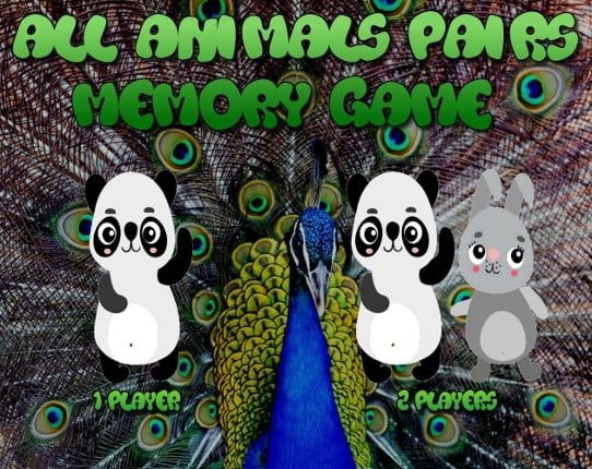 All Animals Pairs Memory Game Game Cover