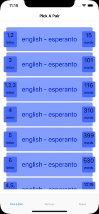 PickAPair Esperanto - English Image