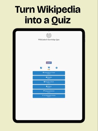 WikiLinked: Knowledge Quiz screenshot