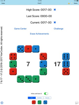 7 &amp; 17 - Dice Block Puzzle screenshot