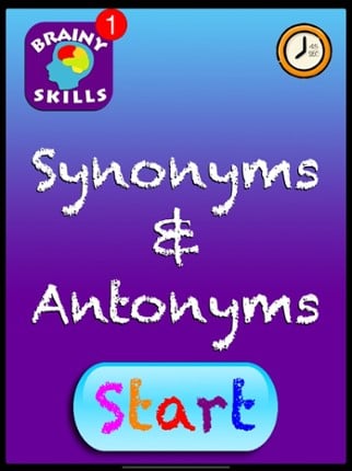 Brainy Skills Synonym Antonym screenshot