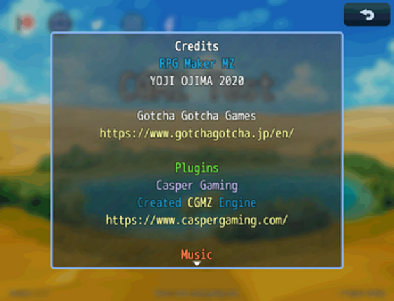 [CGMZ] Credits for RPG Maker MZ Image