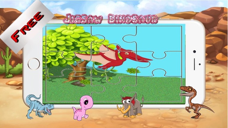 Dinosaur Jigsaw Puzzle Farm - Fun Animated Kids Jigsaw Puzzle with HD Cartoon Dinosaurs screenshot