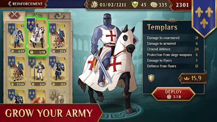 Timelines: Medieval War TBS screenshot