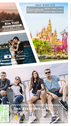 GPS Map Stamp: Geotag Photos with Timestamp Camera screenshot