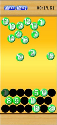 Line up numbers screenshot
