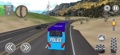 Prison Bus Cop Duty Transport Image