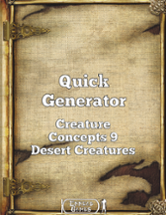 Quick Generator - Creature Concepts 9 - Desert Creatures Image