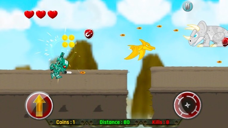 Real Robot Fighting Game 2016 -  Shoot Dinosaur with Robot Gun screenshot