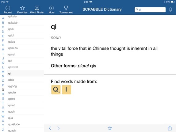 SCRABBLE Dictionary Image