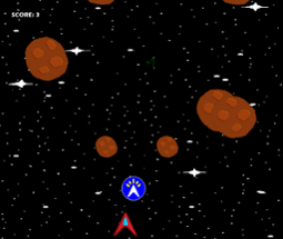 SpaceShip vs Asteroids Image