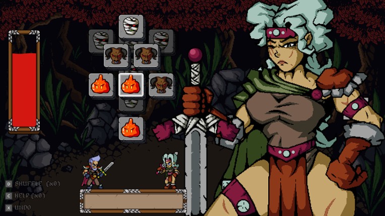 Warriors Waifus Mahjong screenshot