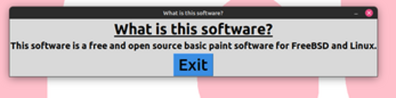 Basic Paint Software screenshot