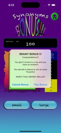 Brainy Skills Synonym Antonym screenshot