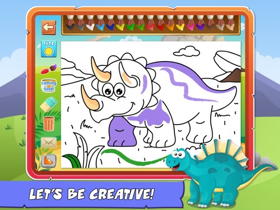 Dinosaurs Activity Center Paint & Play Free - All In One Educational Dino Learning Games for Toddlers and Kids screenshot