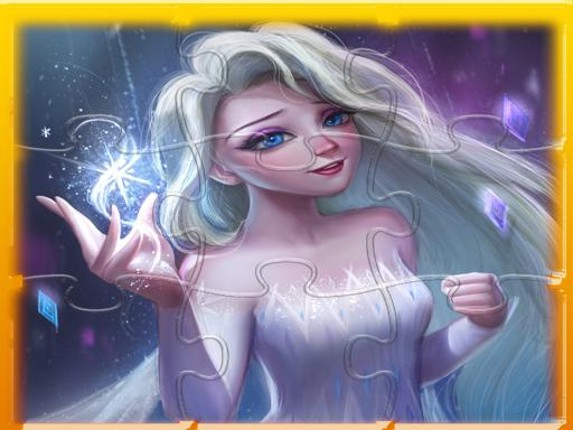 Elsa Frozen Jigsaw Puzzle Game Cover