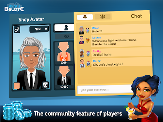Exoty Online Belote & Coinche screenshot