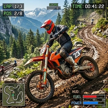 Real Extreme Bike Racing Game Image