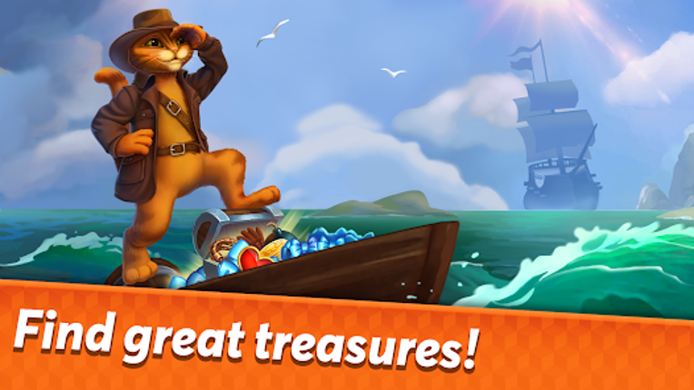 Indy Cat 2: Match 3 game screenshot