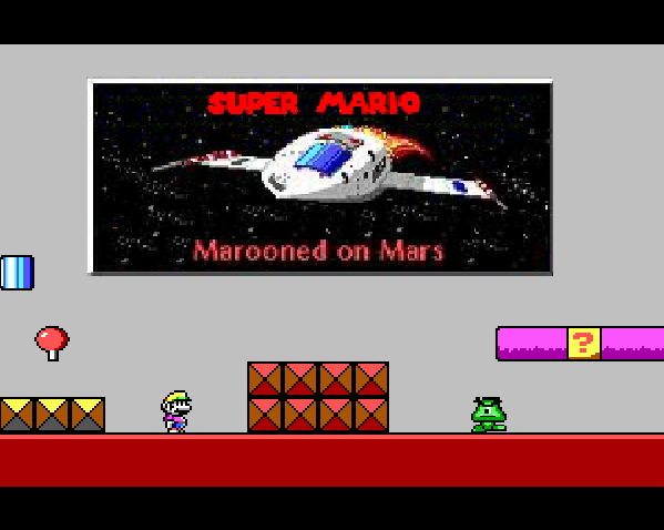 Games like Super Mario in Marooned on Mars