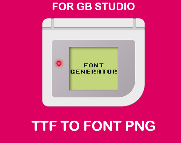 Games like GB Studio - Font Generator