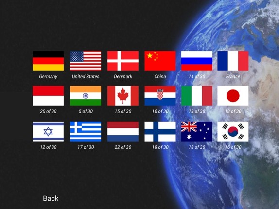 Geography Quiz Game and Flags Image